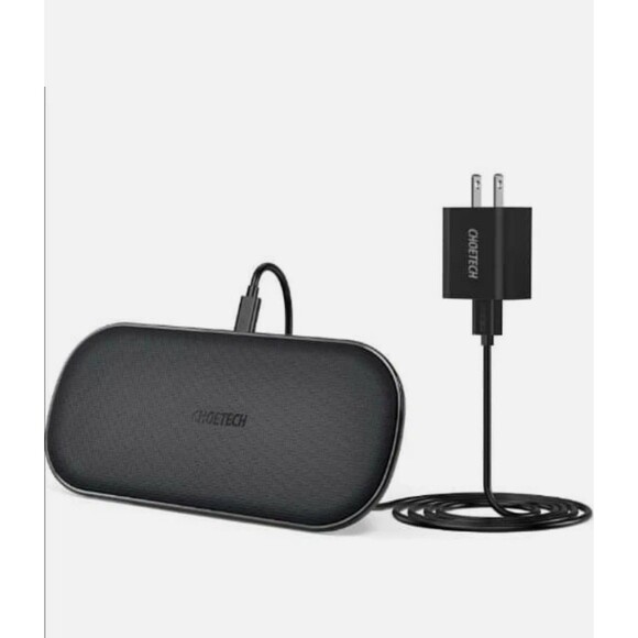 CHOETECH Dual Wireless Charger (Adapter included), 5 Coils Qi,for Phone,Airpod - Picture 5 of 5